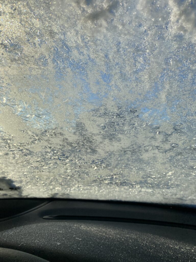 Das Auto von innen kratzen?