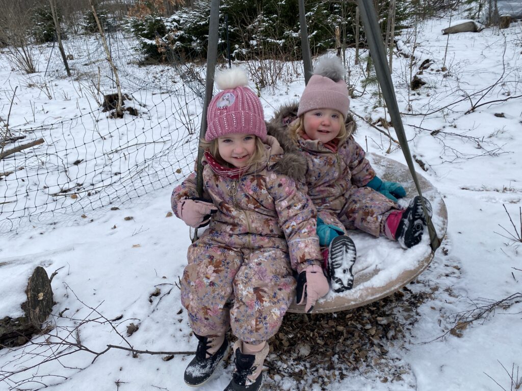 Spielen im Schnee